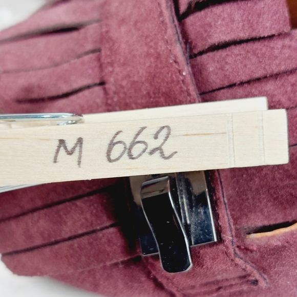 SARTO By Franco Sarto Burgundy Leather Round-Toe Heeled Pumps Sandals M662 - Picture 13 of 13